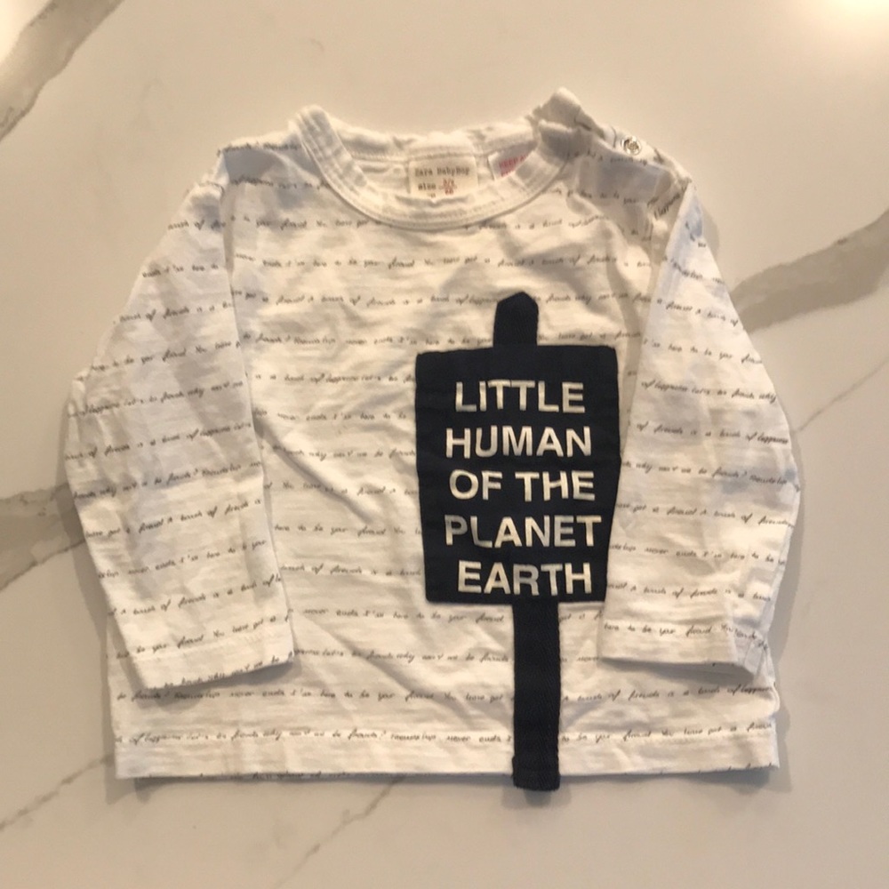Zara 3-6 long sleeve shirt